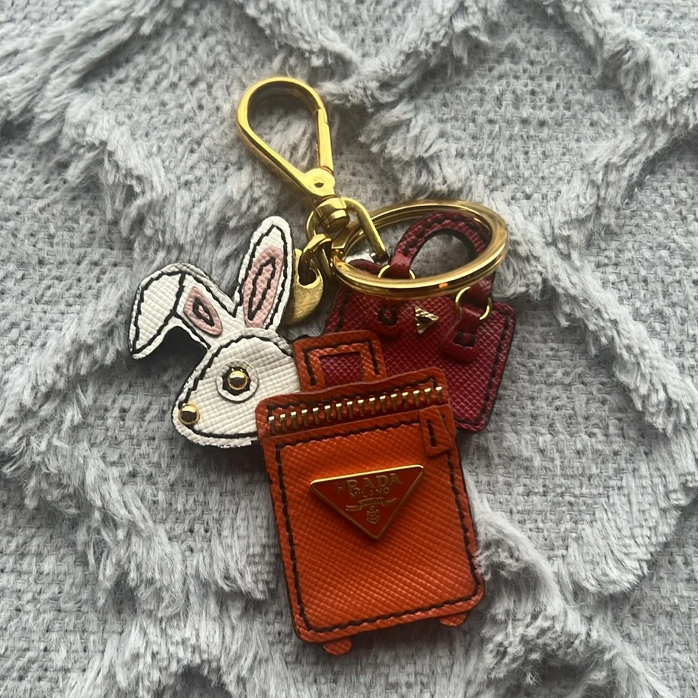 Prada Rabbit Motif Key Chain - Picture 3 of 4